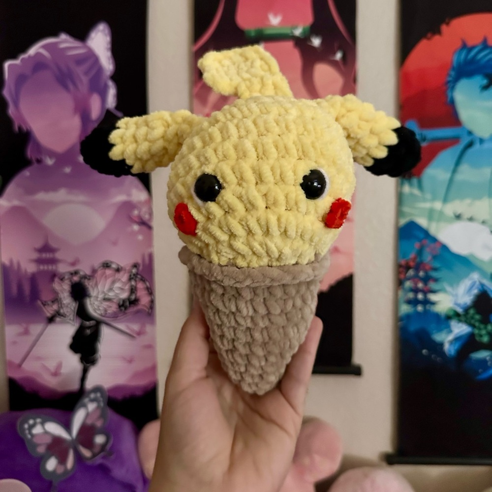 Plush Pikachu Ice Cream Cone plush